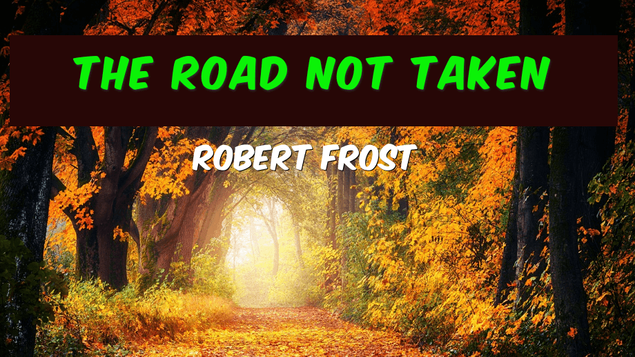 A road through an autumn forest